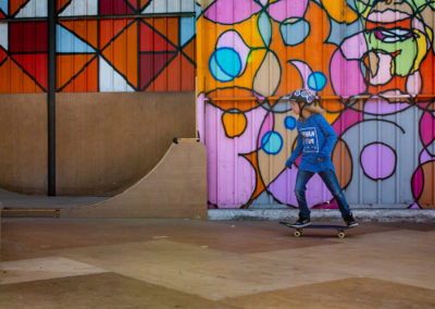Skatepark Kid Skating