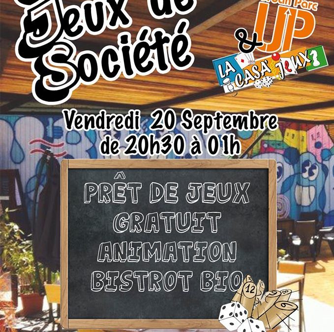 Vendredi 20 septembre : Soirée jeux de société