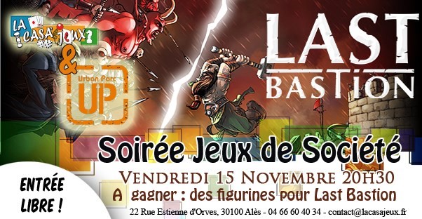 Vendredi 15 Novembre : Soirée jeux de société.