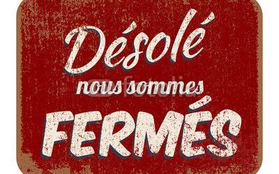 Fermeture exceptionnelle le 11 décembre