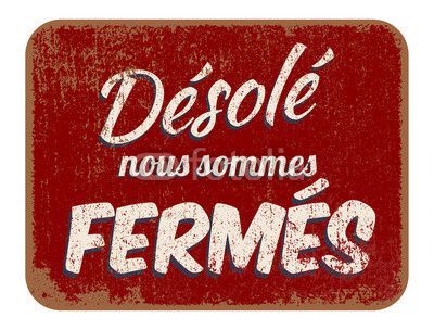 Fermeture exceptionnelle le 11 décembre