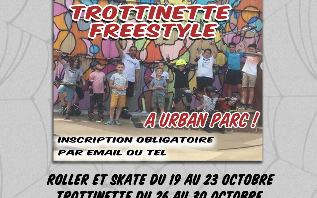 Stage vacances Toussaint (trottinette, skate, roller)