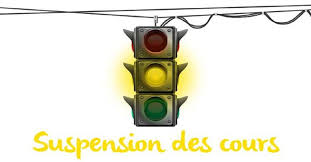 Cours et stages suspendus :(