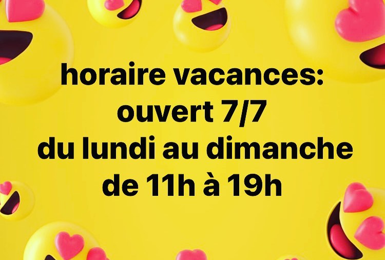 Horaires des vacances de la Toussaint !