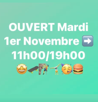 Ouvert le 1er Novembre !