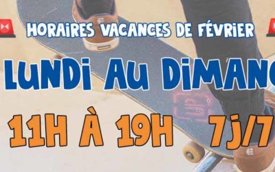 Horaires vacances de février !